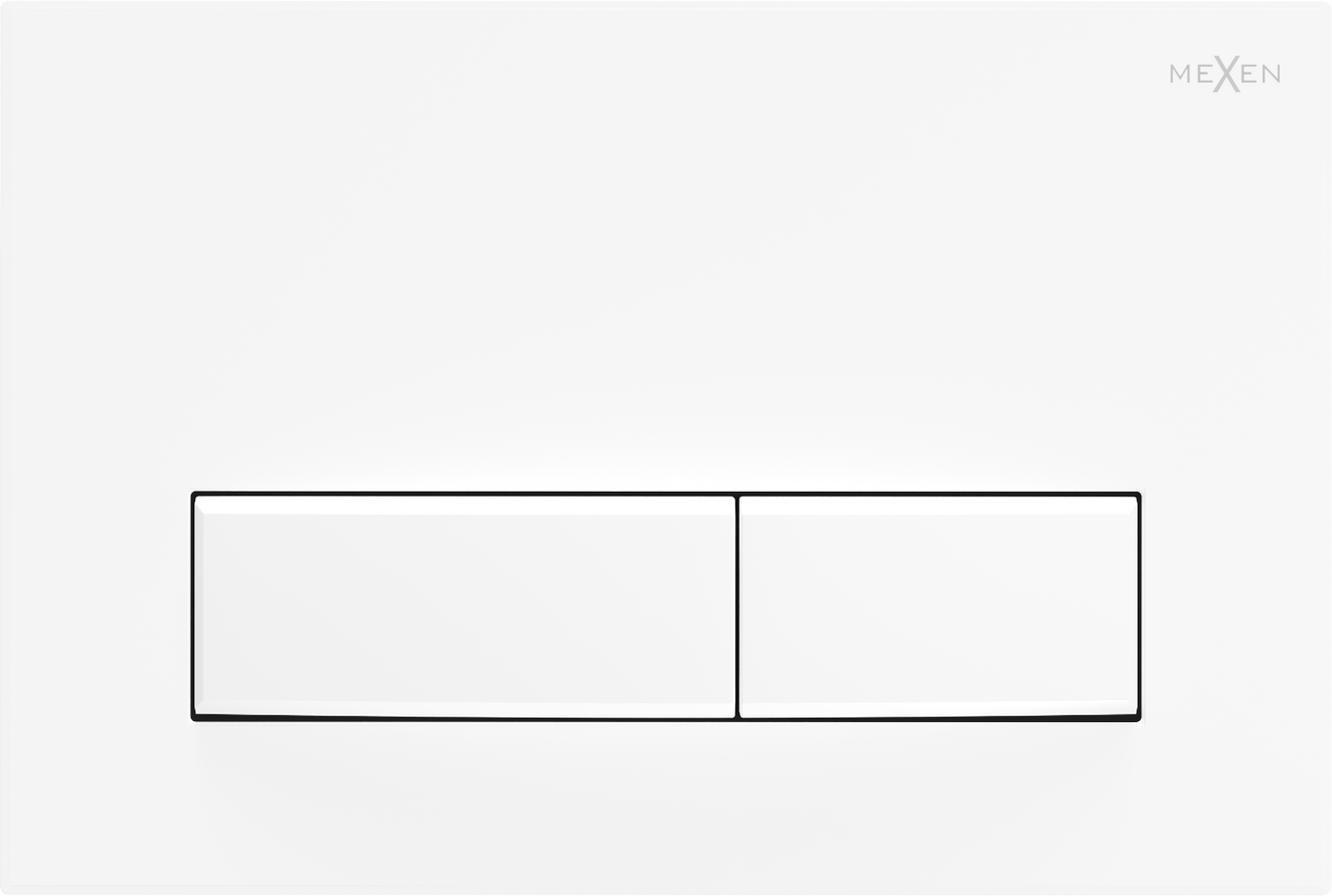 Mexen Fenix 09 бутон за промиване, бял матов - 600920