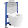 Комплект стенен WC с монтажна рамка Fenix XS-U и чиния WC Rico, бял гланц - 6853372XX00