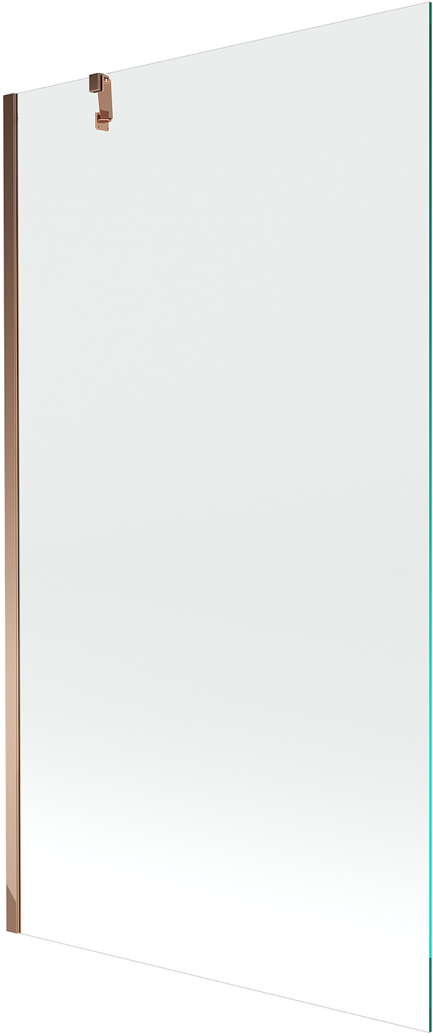 Mexen Next параван за вана 1-люк 90 x 150 см, прозрачен, розово злато - 895-090-000-00-00-60